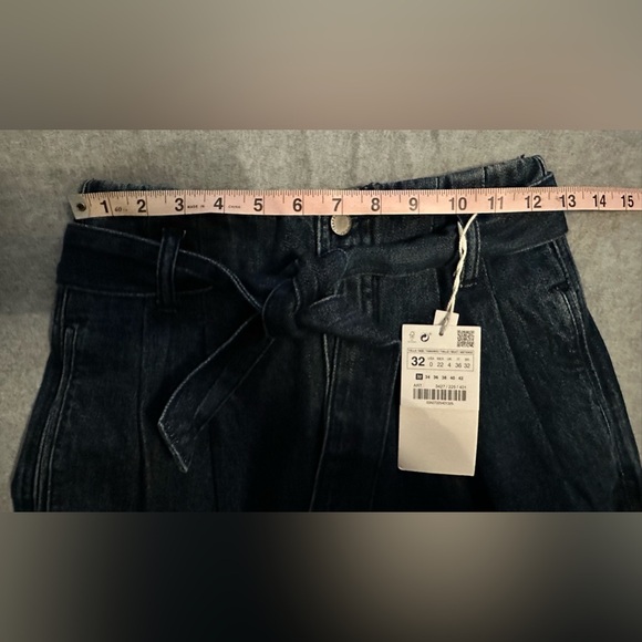 NWT Zara TRF wide leg jeans size 0 - Picture 8 of 9